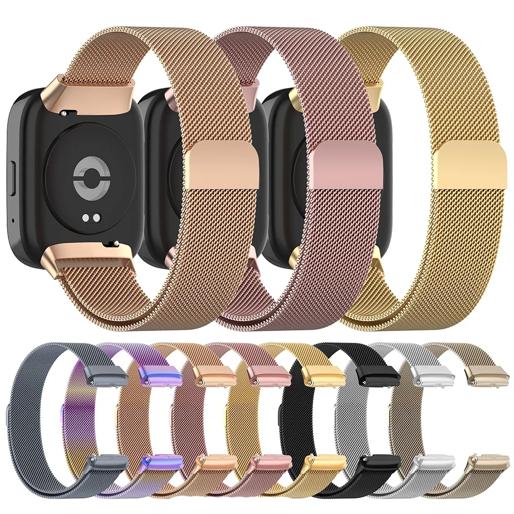 Milanese Loop Magnetic - สายรัดแบบแม่เหล็กสำหรับ Redmi Watch 3 Active สายนาฬิกาสมาร์ทวอทช์