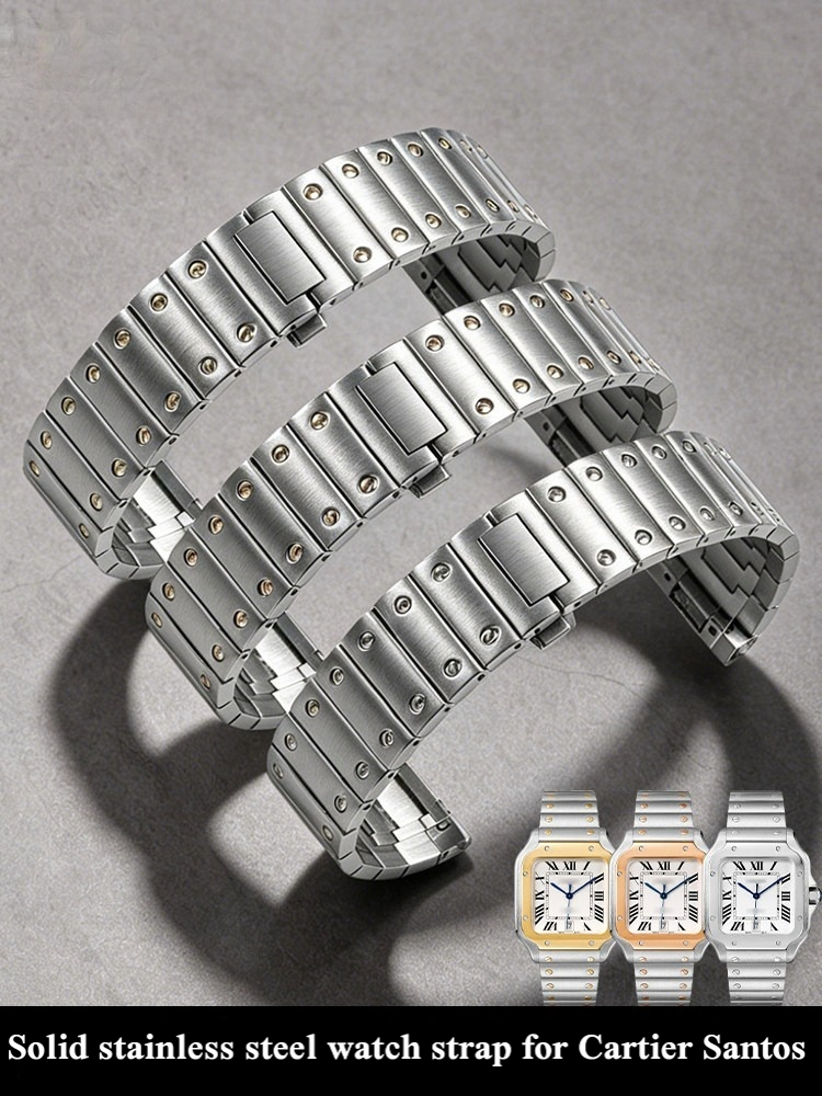 Cartier Watch Santos - สำหรับสายนาฬิกา Cartier Santos WSSA0010 0009 แบบถอดเปลี่ยนได้รวดเร็ว