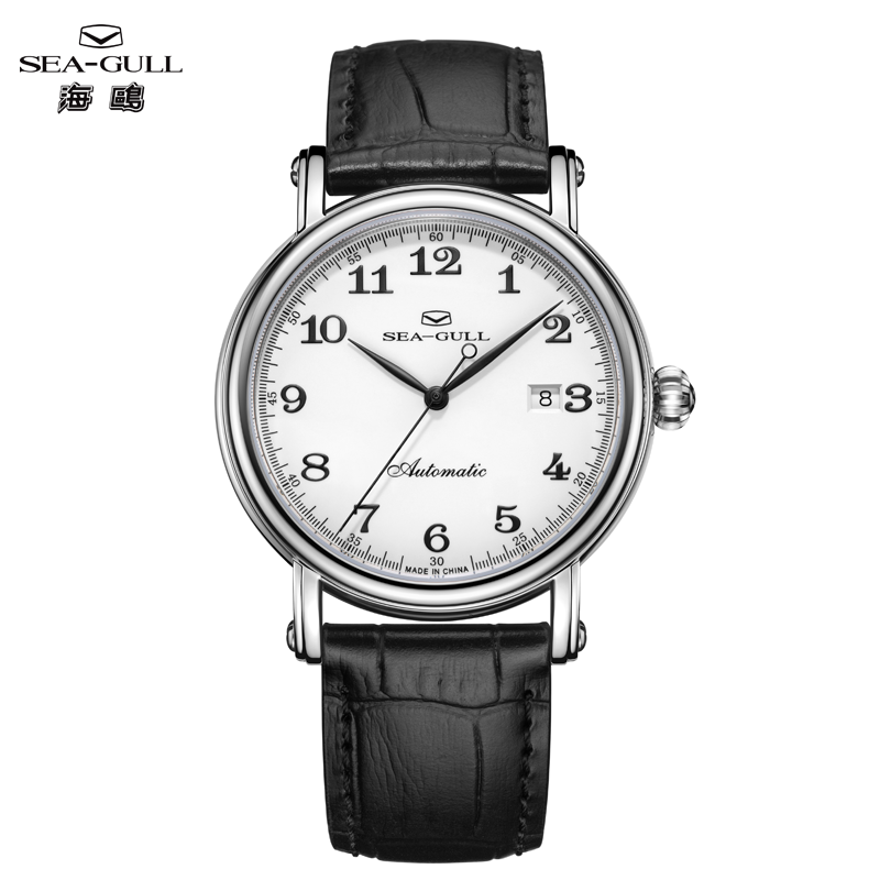 Omega Watch Constellation - ซีกัล เม็นนาฬิกาจักรกลอัตโนมัติธุรกิจเดรสวอทช์ 40 มม.สายหนังนาฬิกาแซฟไฟร์ปฏิทินนาฬิกาประจำวัน 1054 ใหม่
