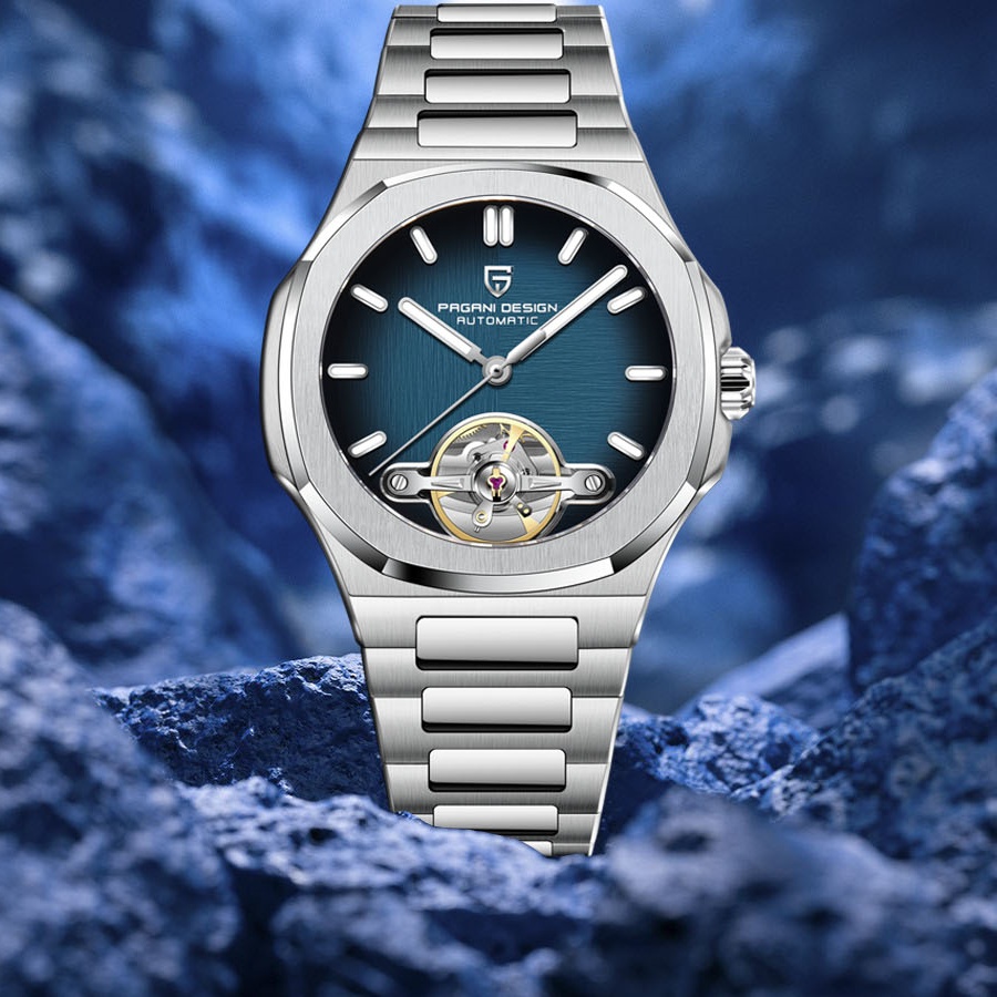 Patek Philippe Watch Nautilus - นาฬิกา PAGANI DESIGN รุ่นใหม่ ระบบจักรกลแบบโปร่งใส ทูร์บิญอง
