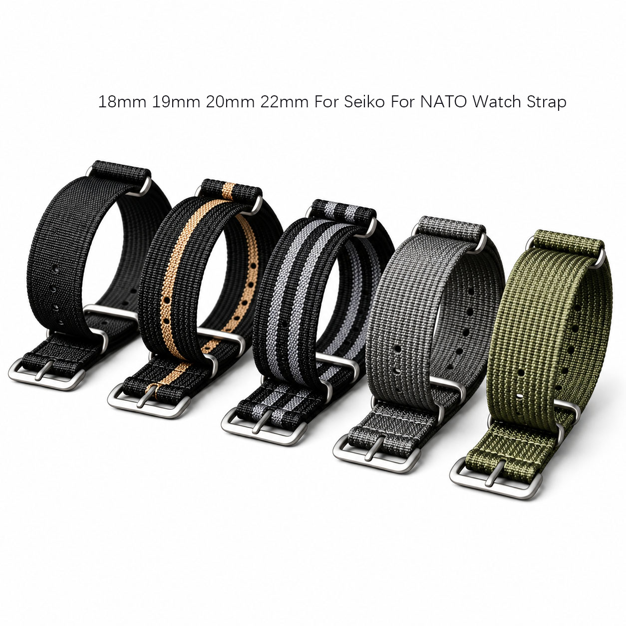 สายนาฬิกา NATO ขนาด 18 มม. 19  - Nato Strap Nylon บทวิจารณ์และราคา