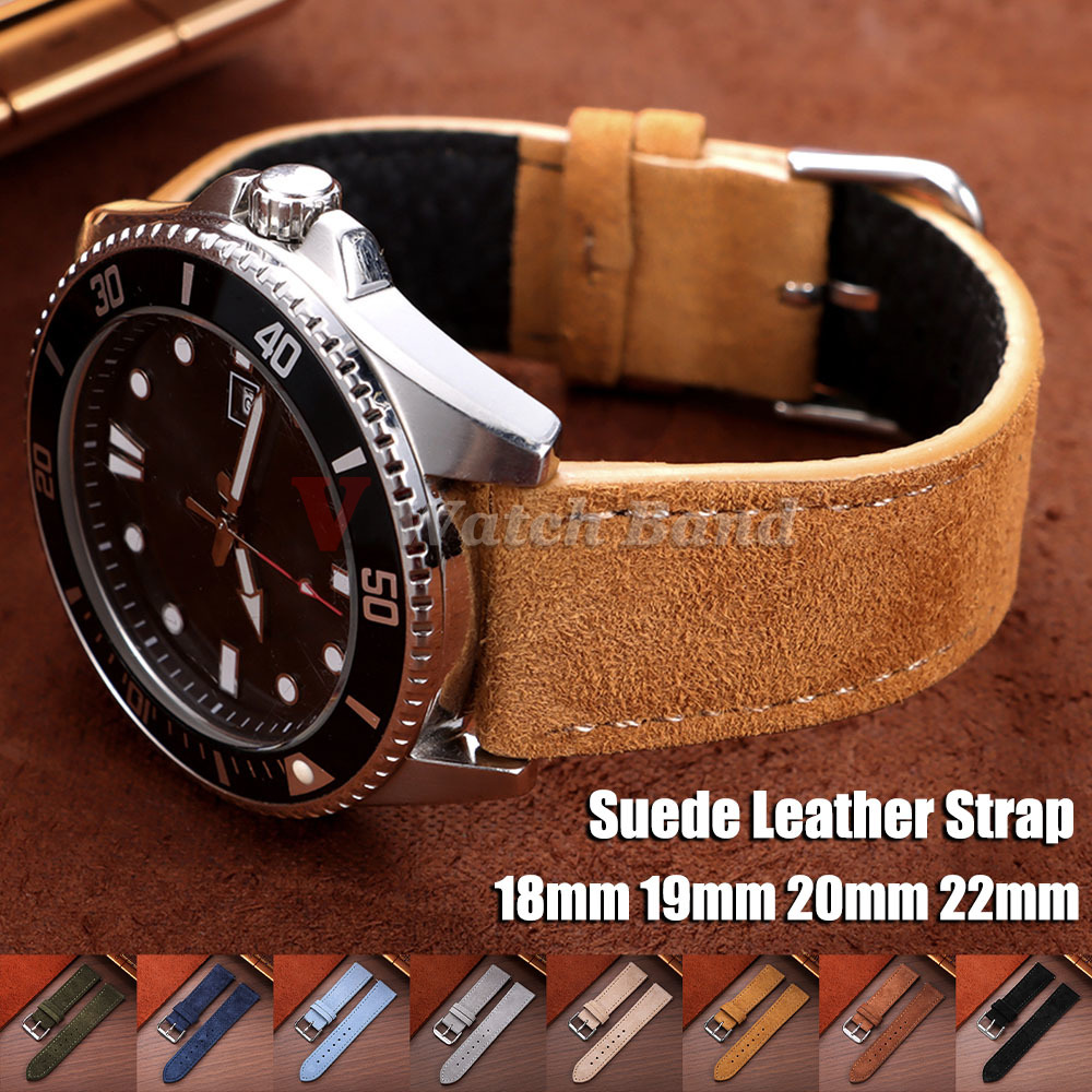 สายนาฬิกาหนังกลับ 18 มม. 19 มม - Suede Strap Watch บทวิจารณ์และราคา