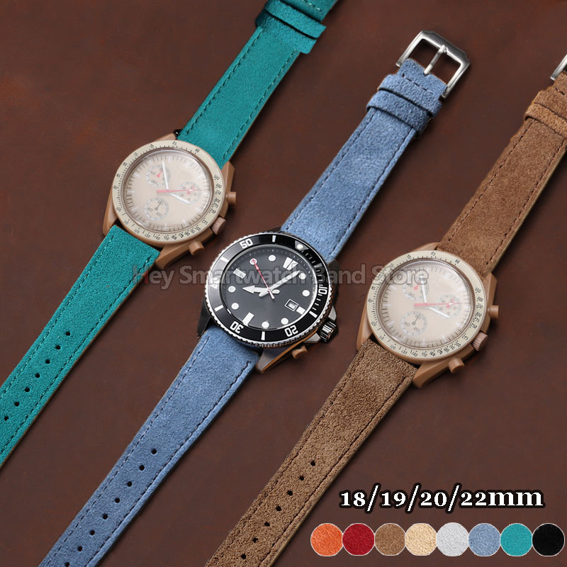 สายหนังกลับวินเทจขนาด 18/19/20 - Suede Strap Watch บทวิจารณ์และราคา